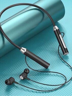 TWS Wireless Neckband Earbuds in Black